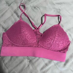 PINK Victoria's Secret Magenta Lace Bralette